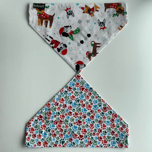 Dog Bandana - Over the collar style - Christmas